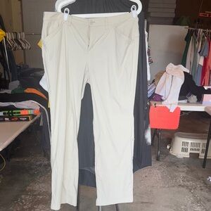 Eddie Bauer Women's Cream Track Pants